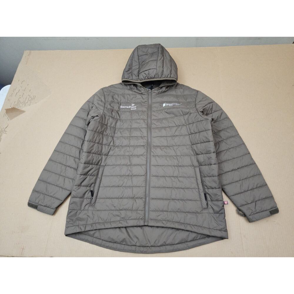 Frogg Toggs Puffer Jacket Primaloft Men's Size Large Brown